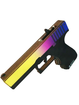 Lemn pistol Glock gradient de CS go | arma KS merge (lemn de cauciuc săgeată v1)